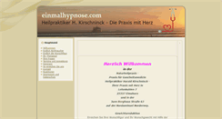 Desktop Screenshot of einmalhypnose.com